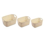 Rattan Basket Storage Bin Set